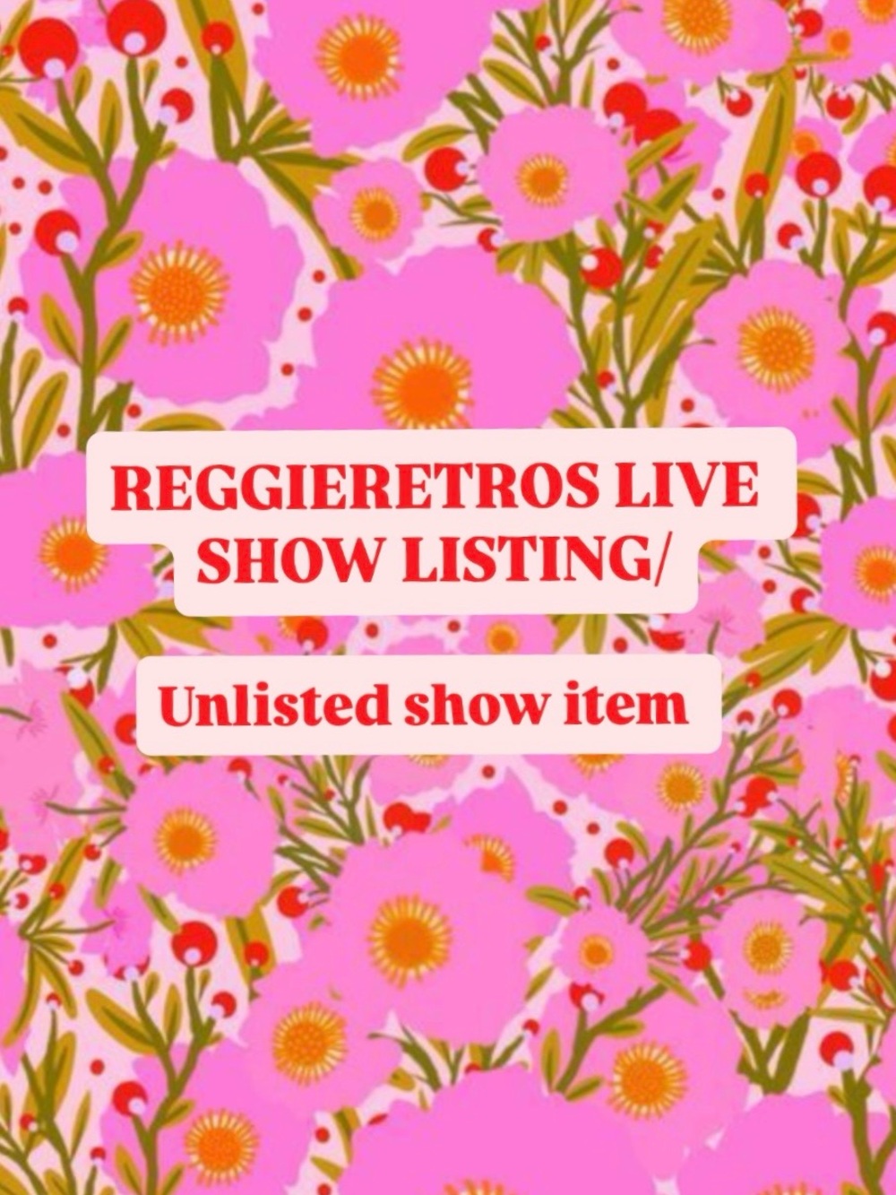 Temporary show listing